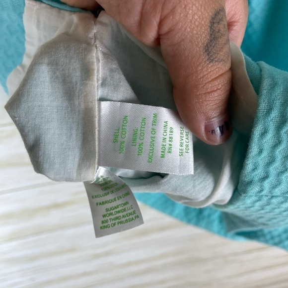 Lilly Pulitzer Janice Light Blue Textured Mini Shift Dress - Picture 5 of 5